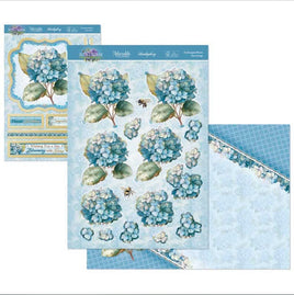 Hunkydory - 3D Die-cut -In Full Bloom Deco - Large Set - Hydrangea Bloom