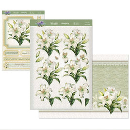 Hunkydory - 3D Die-cut -In Full Bloom Deco - Large Set - Lovely Lilies