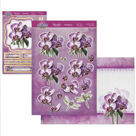 Hunkydory - 3D Die-cut -In Full Bloom Deco - Large Set - Opulent Orchids