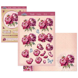 Hunkydory - 3D Die-cut -In Full Bloom Deco - Large Set - Peony Posy