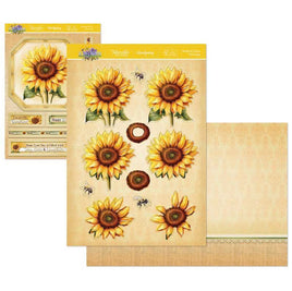 Hunkydory - 3D Die-cut -In Full Bloom Deco - Large Set -Sunflower Season