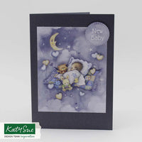 
              Katy Sue - 3D Die Cut Decoupage – Baby Boy with Moon
            