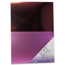 Craft Artist Mirror/Foil Card A4 - Pink Opal - Gloss & Satin (Pkt 10)
