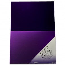 Craft Artist Mirror/Foil Card A4 - Amethyst - Gloss & Satin (Pkt 10)