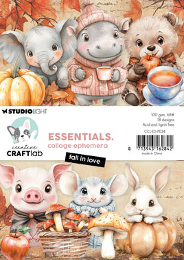 Creative Craftlab - Collage Ephemera Fall In Love Essentials 36 Pieces