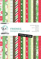 
              Studio Light •CCL Design Paper Pad Home For Xmas Friendz 24 SHEETS
            