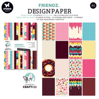
              Studio Light - Creative Craft Lab - Friendz Design Paper Pad - Donuts
            