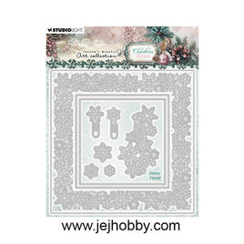 Studio Light - Jenine's Mindful Art - Christmas Blush Collection - Snowy Frame Die Set