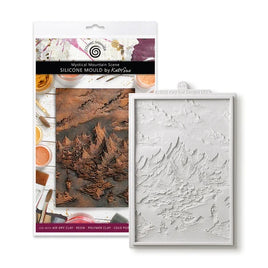 Cosmic Shimmer - Mystical Mountain Scene Silicone Mould