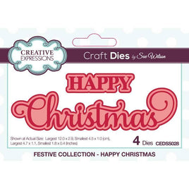 Creative Expressions - Craft Die- Happy Christmas