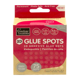 Couture Creations - 3D Adhesive Glue Spots (1.27cm x 2.5mm)