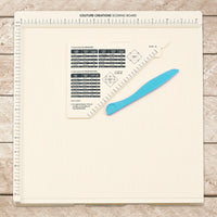 Couture Creations - Large 12x12 Scoring Board w/bone folder and guide