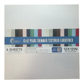 Couture Creations - WHITE - Pearl Shimmer Textured Cardstock - 12X12 (210gsm) pkt 6 sheets (Copy) (Copy) (Copy) (Copy) (Copy) (Copy) (Copy) (Copy)