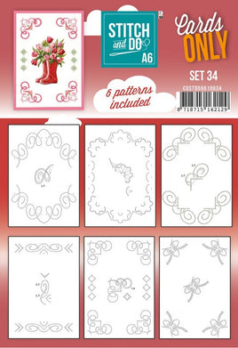 Stitch  and Do - Cards Only A6 - Set 34