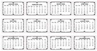 
              Couture Creations - 2026 Calendar Tabs - 10 sets/pads x 12 months
            