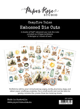 Paper Rose - Campfire Tales 6 x 8" Embossed Die Cuts 36754