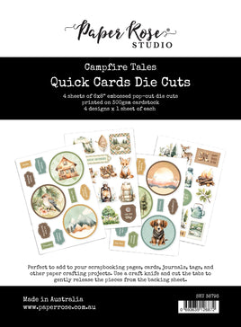 Paper Rose - Campfire Tales 6x8" Quick Cards Die Cuts 36793