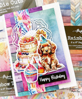 
              Paper Rose - Rainbow Birthday Embossed Die Cuts
            