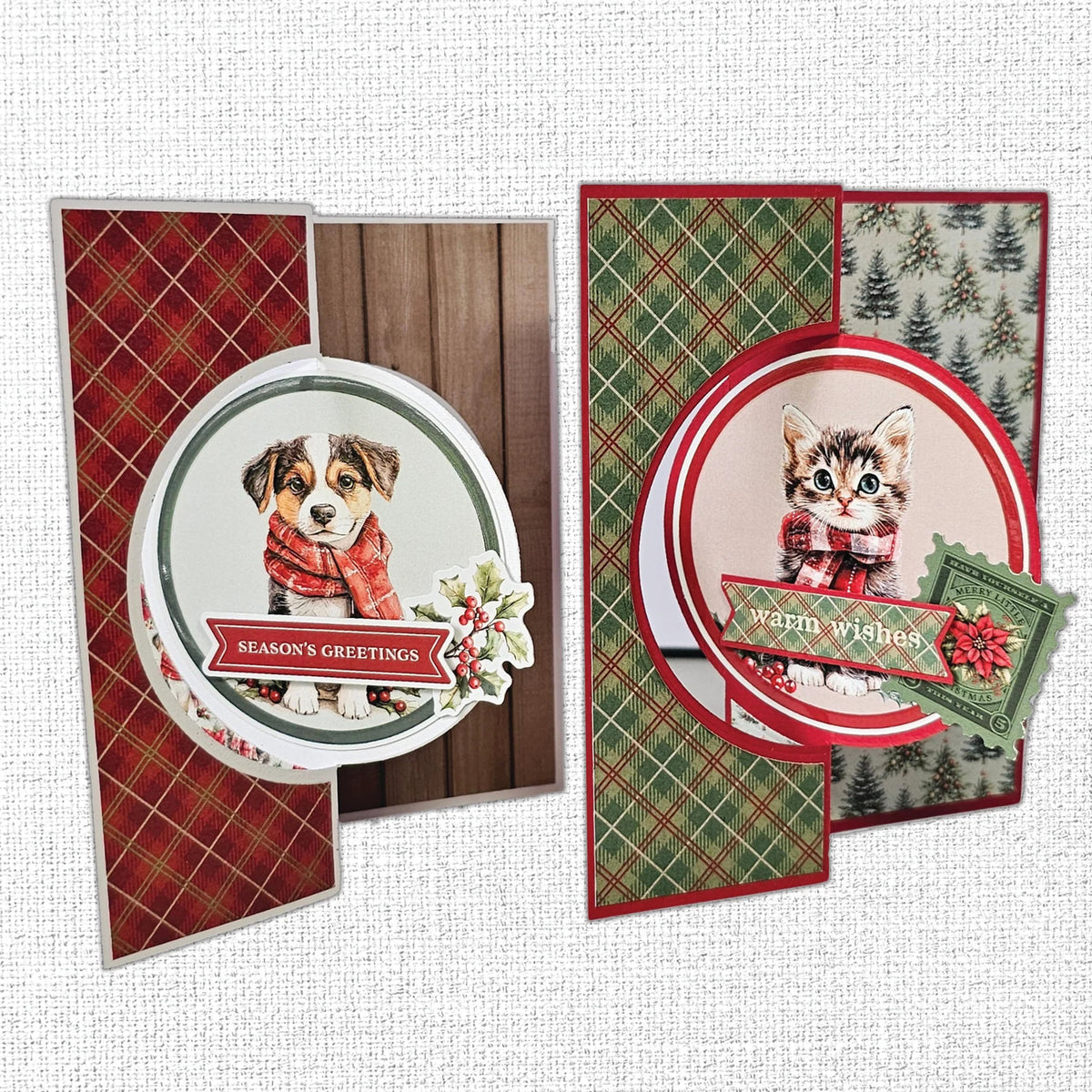 Paper Rose - Christmas Tree Farm 6x8