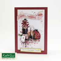 
              Katy Sue - 3D Die Cut Decoupage – Champagne and Roses
            