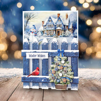 
              Katy Sue - Die Cut Decoupage – Christmas Garden Picket Fence Card Making Kit
            