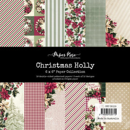 Paper Roses - Christmas Holly 6x6 Paper Collection 35115