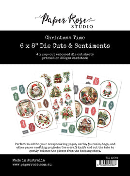 Paper Roses - Christmas Time 6x8" Die Cuts & Sentiments 32766