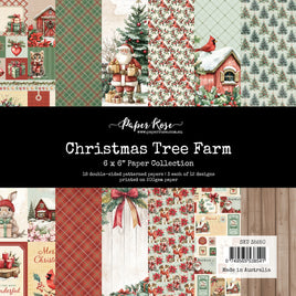 Paper Roses - Christmas Tree Farm 6x6 Paper Collection 35250