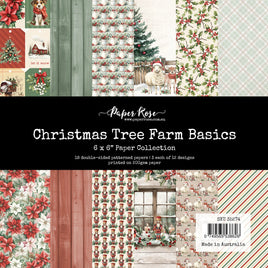 Paper Rose - Christmas Tree Farm Basics 6x6 Paper Collection 35274