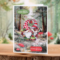 Katy Sue - 3D Die Cut Decoupage – Cosy Christmas Gnomes, Card Making Kit