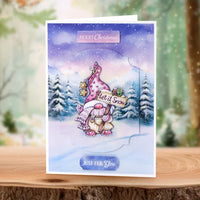Katy Sue - 3D Die Cut Decoupage – Cosy Christmas Gnomes, Card Making Kit