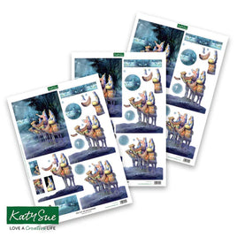 Katy Sue - 3D Die-Cut Decoupage -  Wise Men Scene