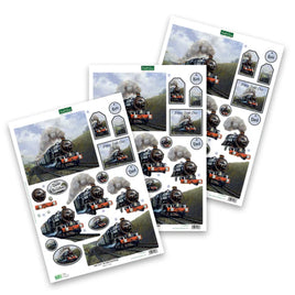 Katy Sue - Die Cut Decoupage – Steam Train