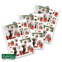 Katy Sue - 3D Die Cut Decoupage –  Kitten & Presents