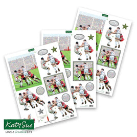 Katy Sue - 3D Die Cut Decoupage – Rugby