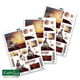 Katy Sue - 3D Die-Cut Decoupage - Shepherd Boy