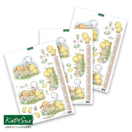 Katy Sue - 3D Die-Cut -  Easter Friends