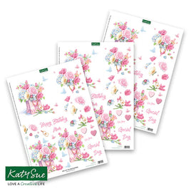 Katy Sue - 3D Die- Cut - Filled With Flowers