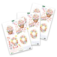 
              Katy Sue - 3D Die-Cut Decoupage - Floral Basket & Wreath
            