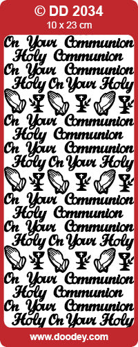 Peel-Off Stickers - Holy Communion DD2034