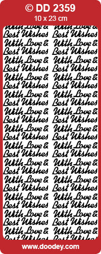 Peel-Off Stickers - With Love & Best Wishes