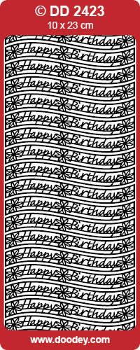 Peel-Off Stickers -Happy Birthday DD2423