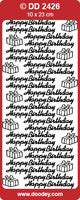 
              Peel-Off Stickers - Happy Birthday DD2426
            