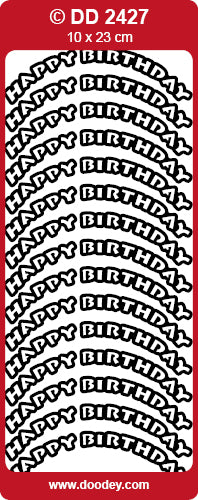 Peel-Off Stickers - Happy Birthday DD2427
