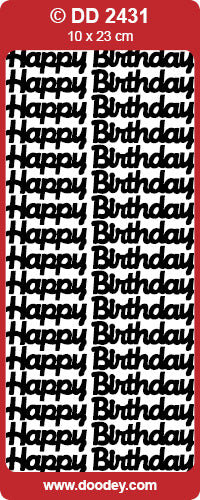Peel-Off Stickers - Happy Birthday DD2431