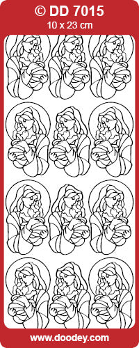 Peel-Off Stickers - Mary  & Baby Jesus DD7015