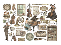 STAMPERIA - Printed decorative Die cuts for Art and Craft - Symphony