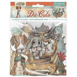 STAMPERIA - Printed decorative Die cuts for Art and Craft - Furry Friends