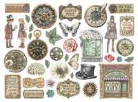 
              STAMPERIA - Printed decorative Die cuts for Art and Craft - Gardens of Time
            