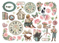 
              STAMPERIA - House of Roses -  Printed decorative Die cuts for Art and Craft
            